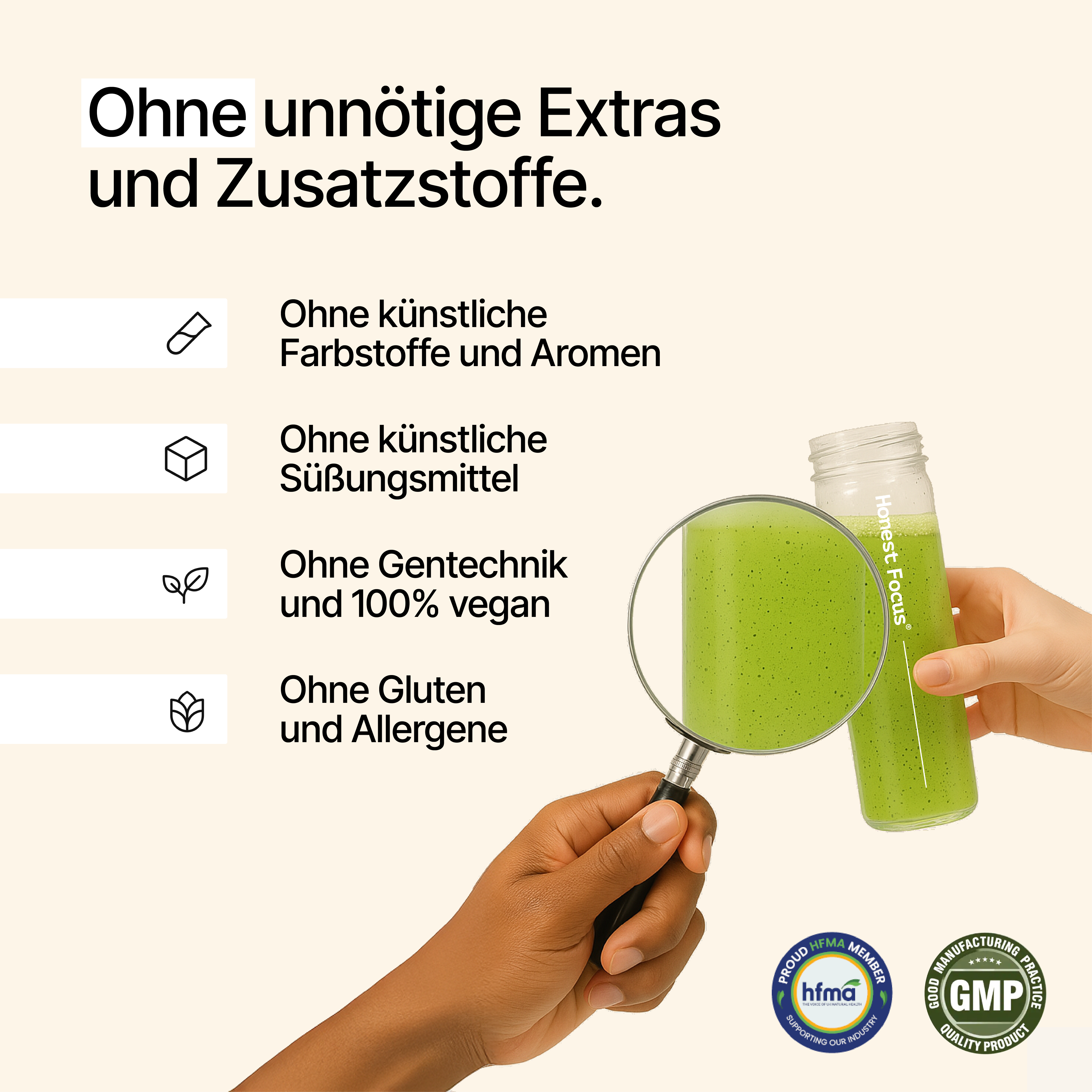 Gehirn-Nährstoffdrink | Honest Focus®