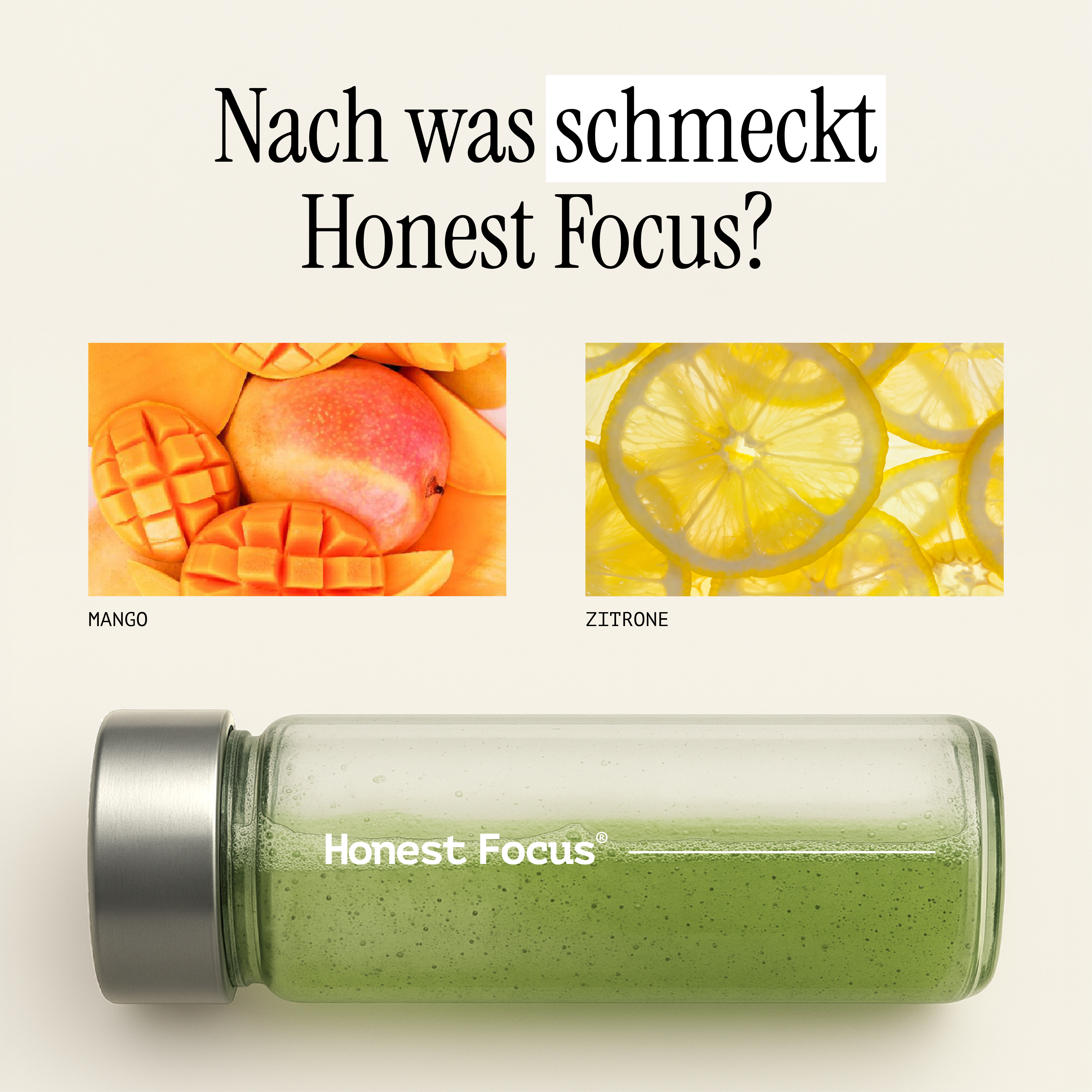 Gehirn-Nährstoffdrink | Honest Focus®